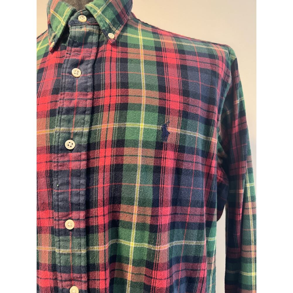 Vintage Polo Ralph Lauren Classic Cotton Shirt Button Down Long Sleeve Large SG - Picture 3 of 9